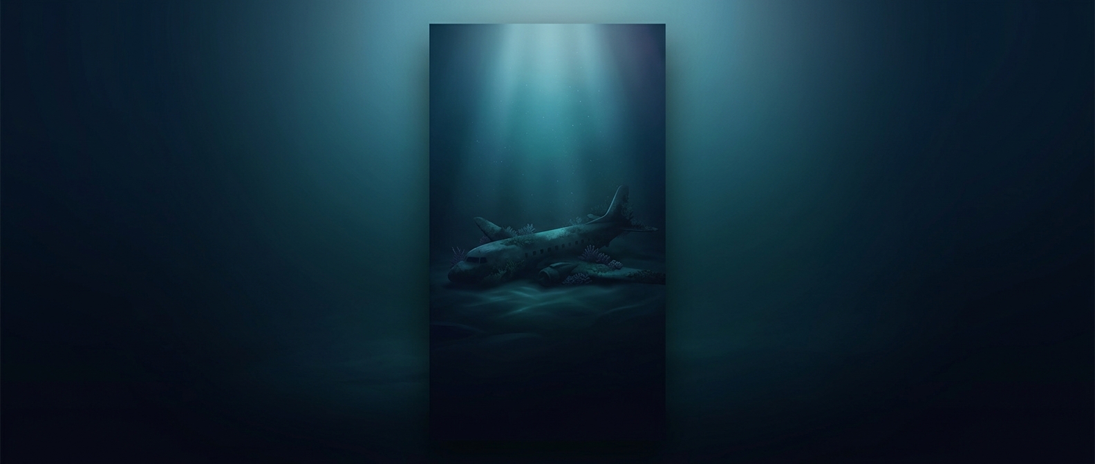 Why the ocean can hide an entire airplane