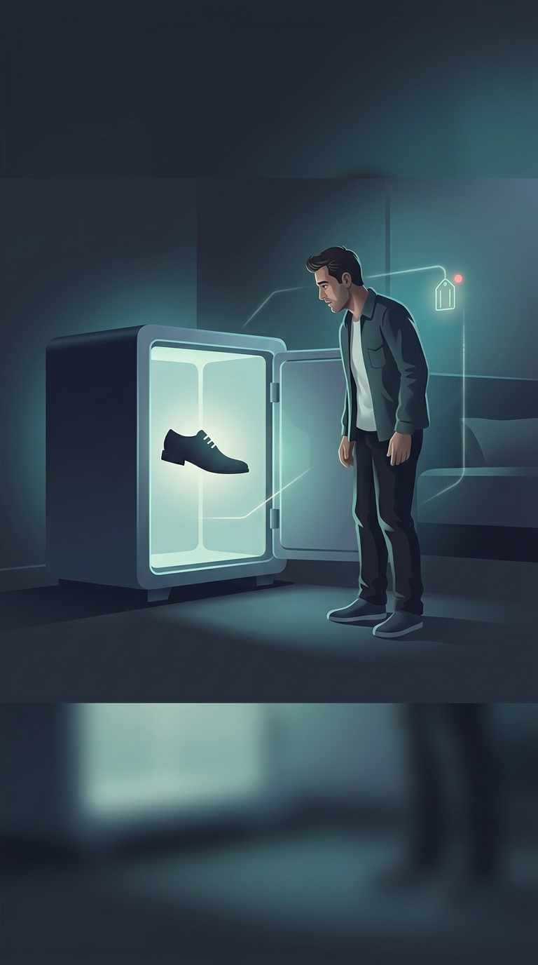 Why do brilliant frequent flyers strongly recommend locking one of your everyday shoes inside the hotel room safe?