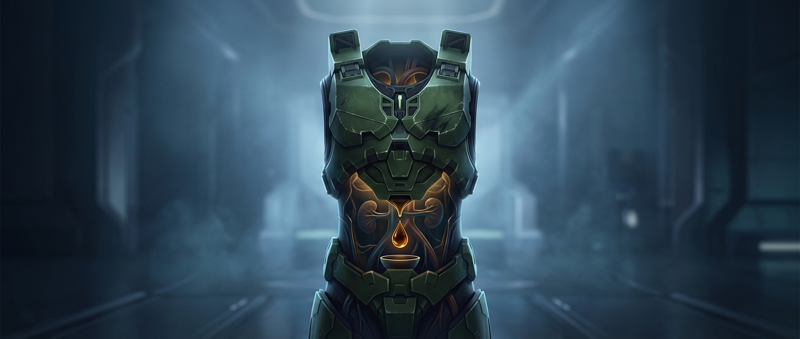Master Chief's armor turns waste into drinking water