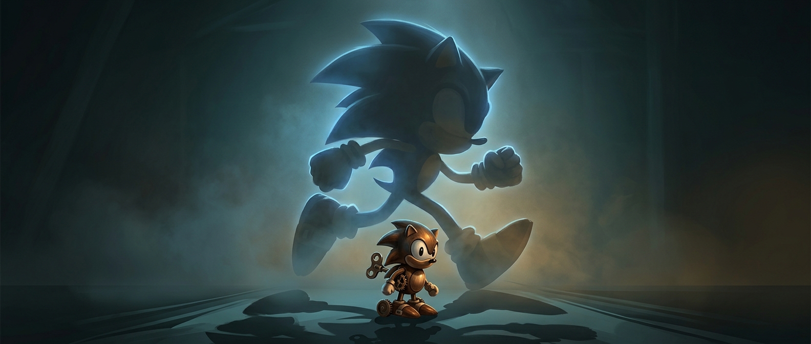 До своей игры Sonic появился в гоночной аркаде