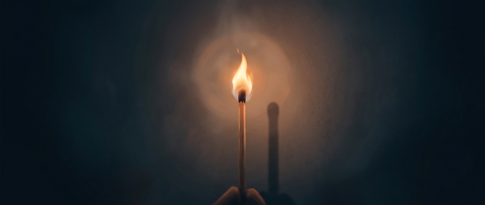 Why a flame casts no shadow
