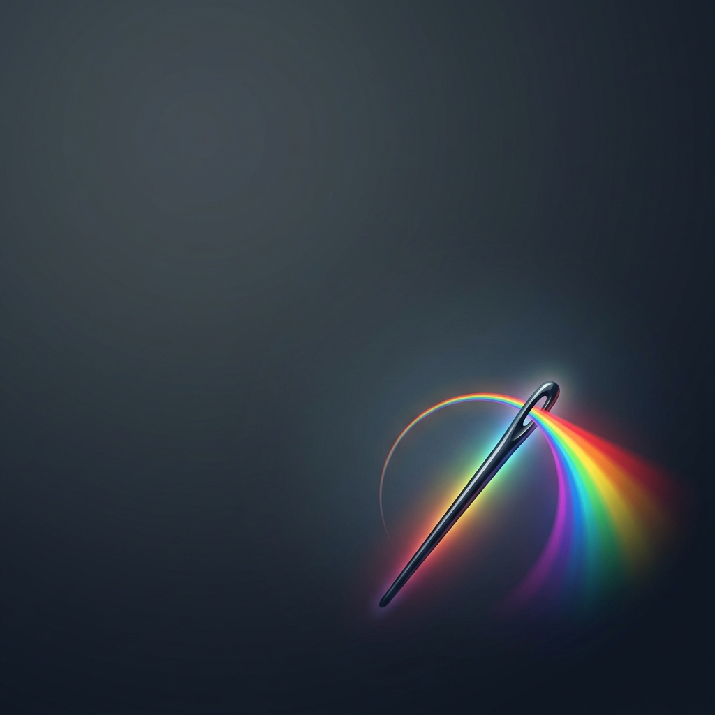 Newton put a needle behind his own eye