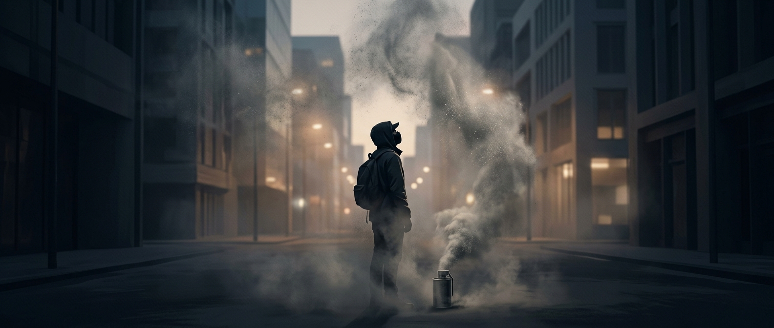 Tear gas is usually a powder, not a gas