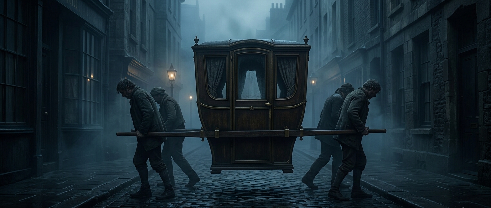 When wealthy Victorians were carried to their doors