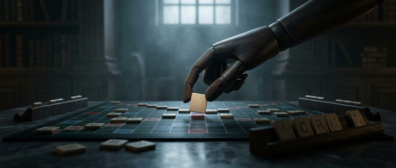 Blank Scrabble tiles give zero points despite high utility