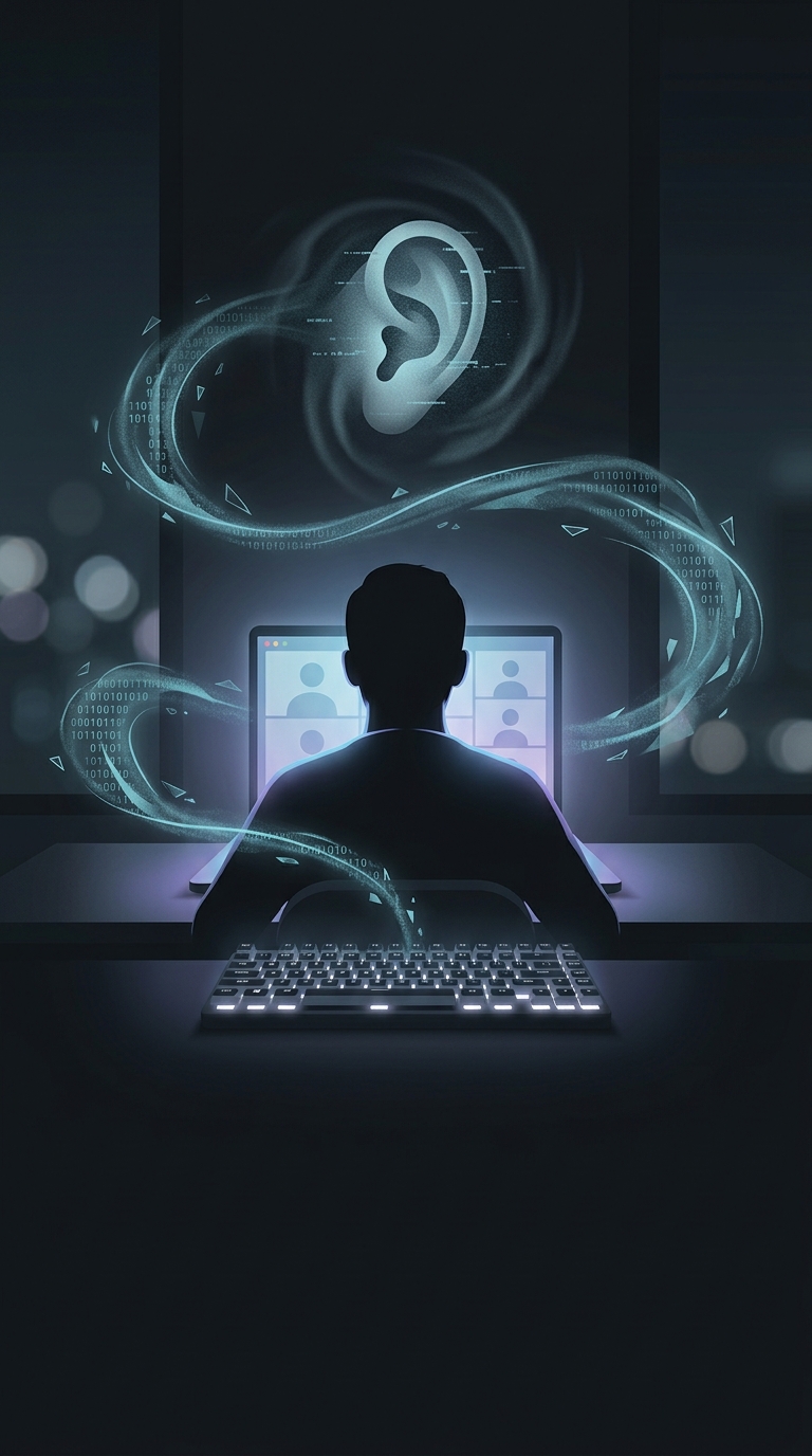If you type on a mechanical keyboard while on a video call, what terrifying thing can a hacker theoretically do?