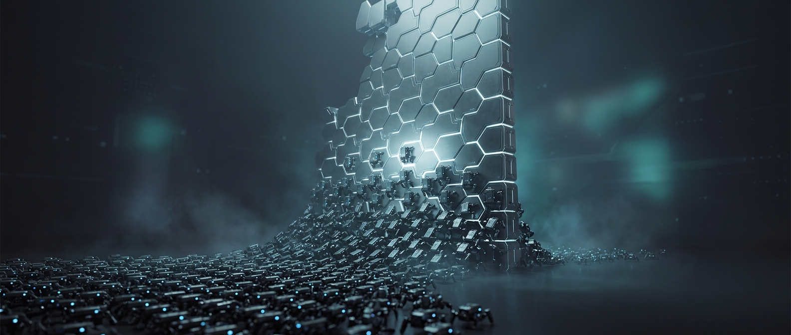 How tiny robots build shapes without a central brain