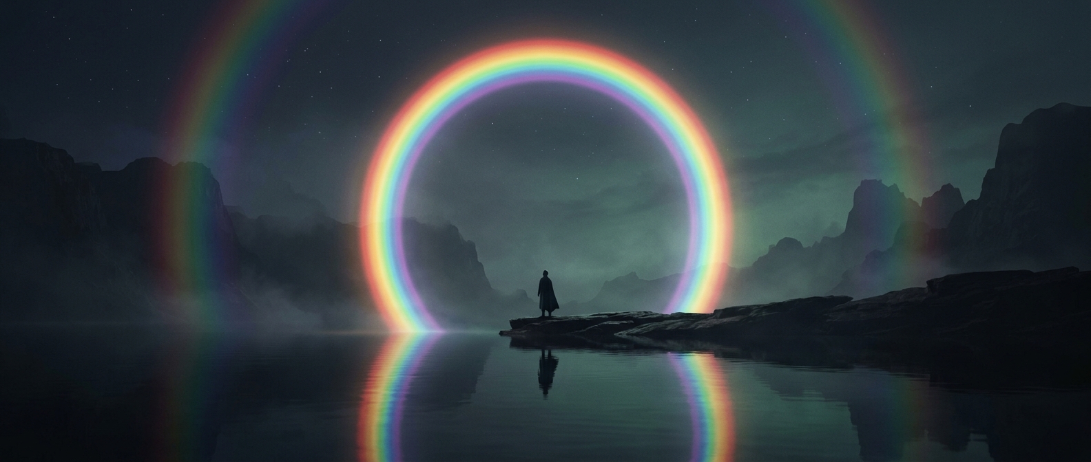 Rainbows are actually full circles