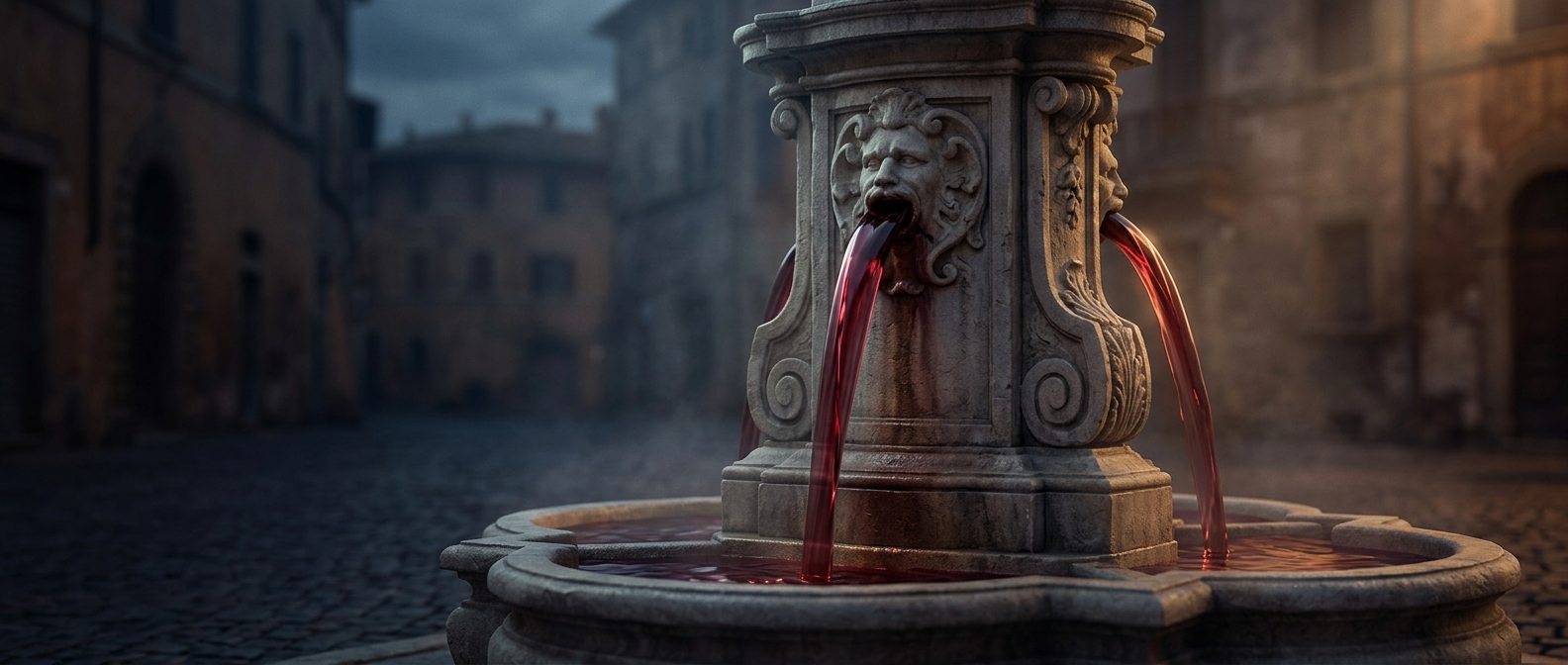 The Italian fountains that pour free wine