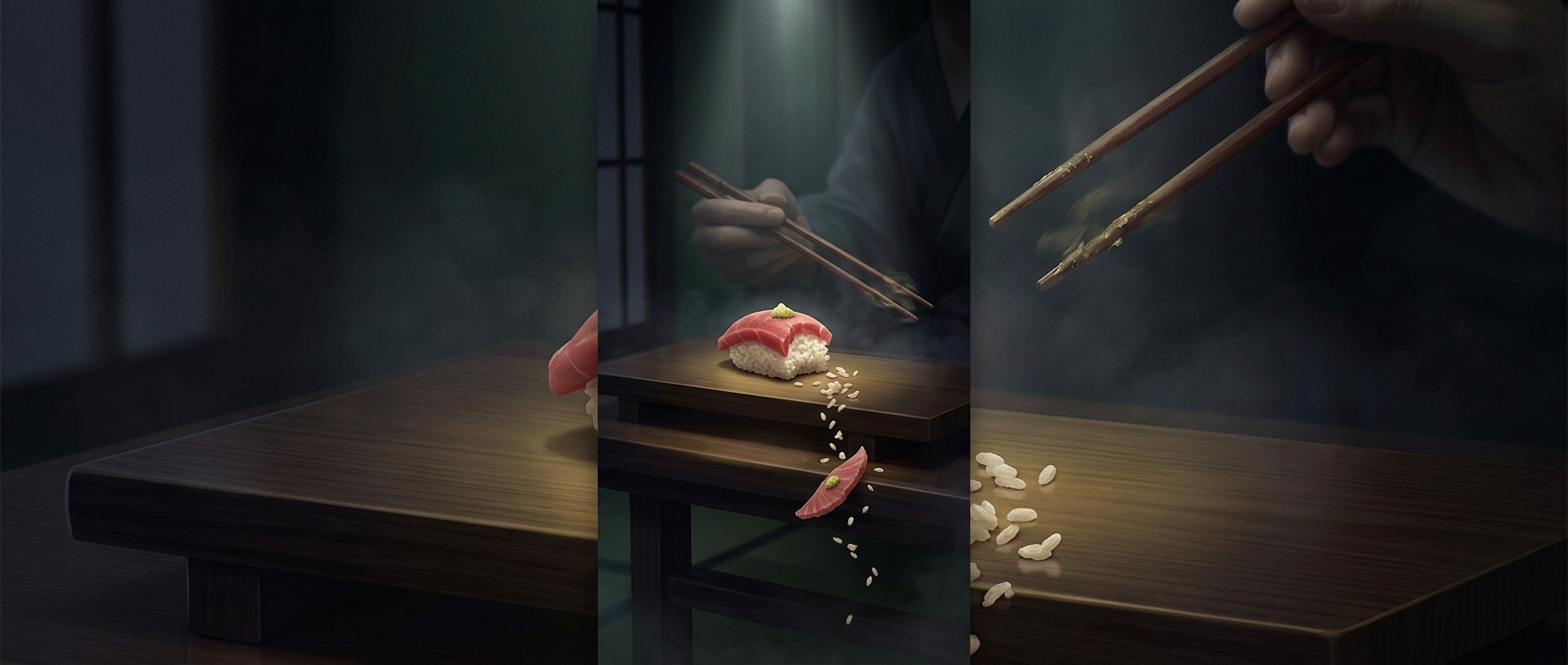 Why nigiri is meant to be eaten in one bite