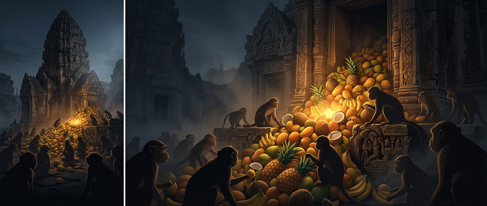 Thailand’s annual buffet for hungry monkeys