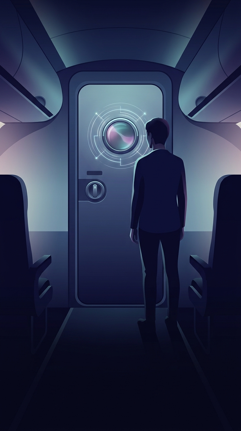 That lock on the airplane bathroom door gives you privacy, but there's a hidden feature you probably didn't know about.
