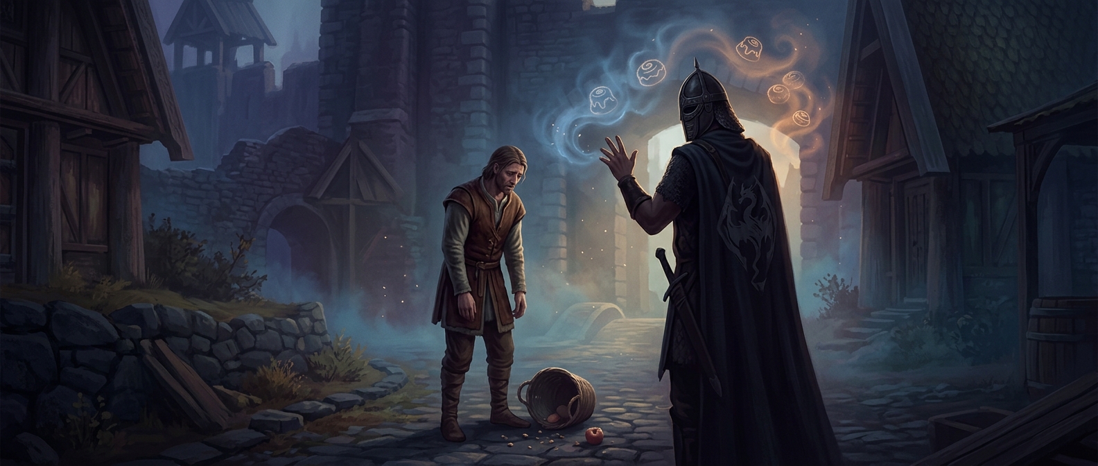 Why Skyrim guards keep asking about your sweetroll