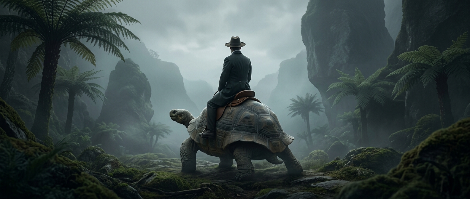 When giant tortoises became very slow mounts