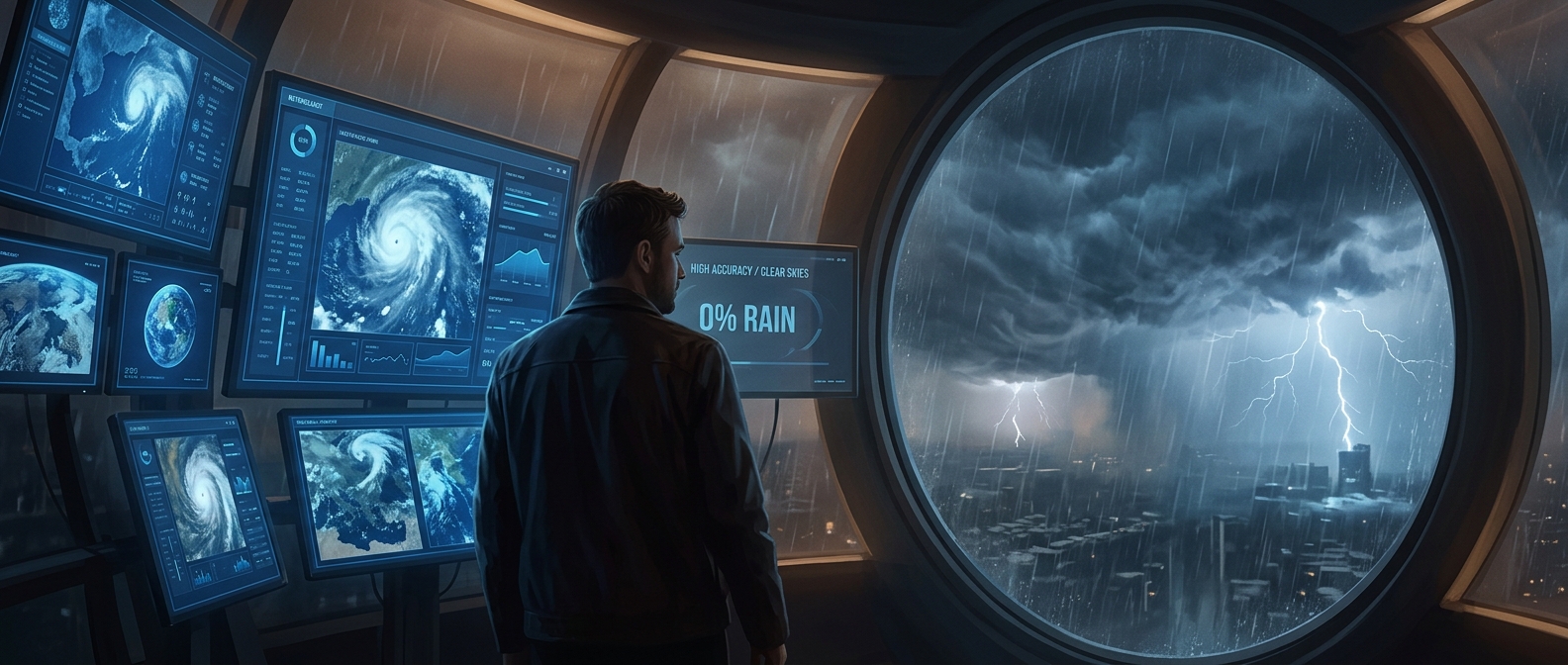 Meteorologists consistently failing to accurately predict weather events happening right outside