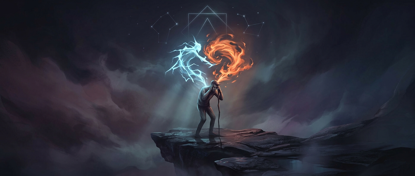 Astrological aspects like squares ensure your internal monologue is a constant brutal battleground