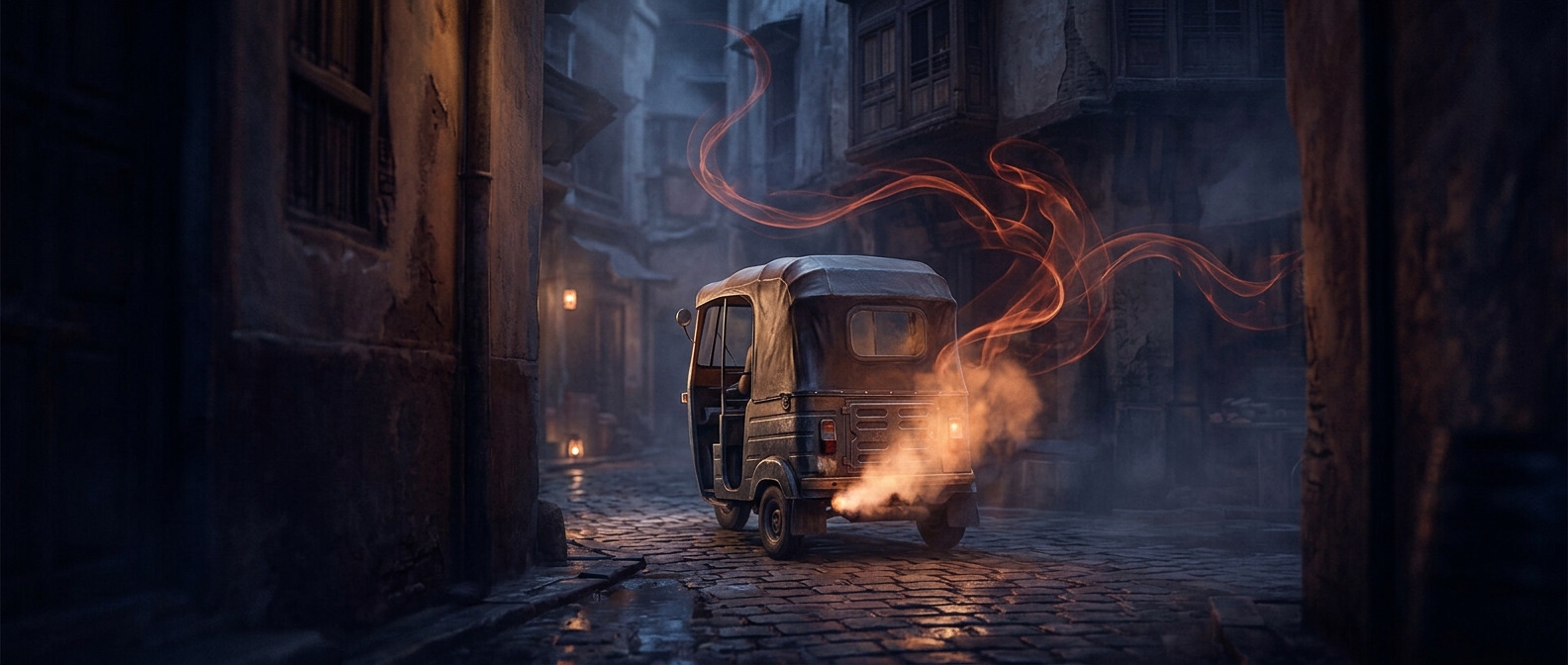Three-wheeled tuk-tuks run on highly volatile petroleum