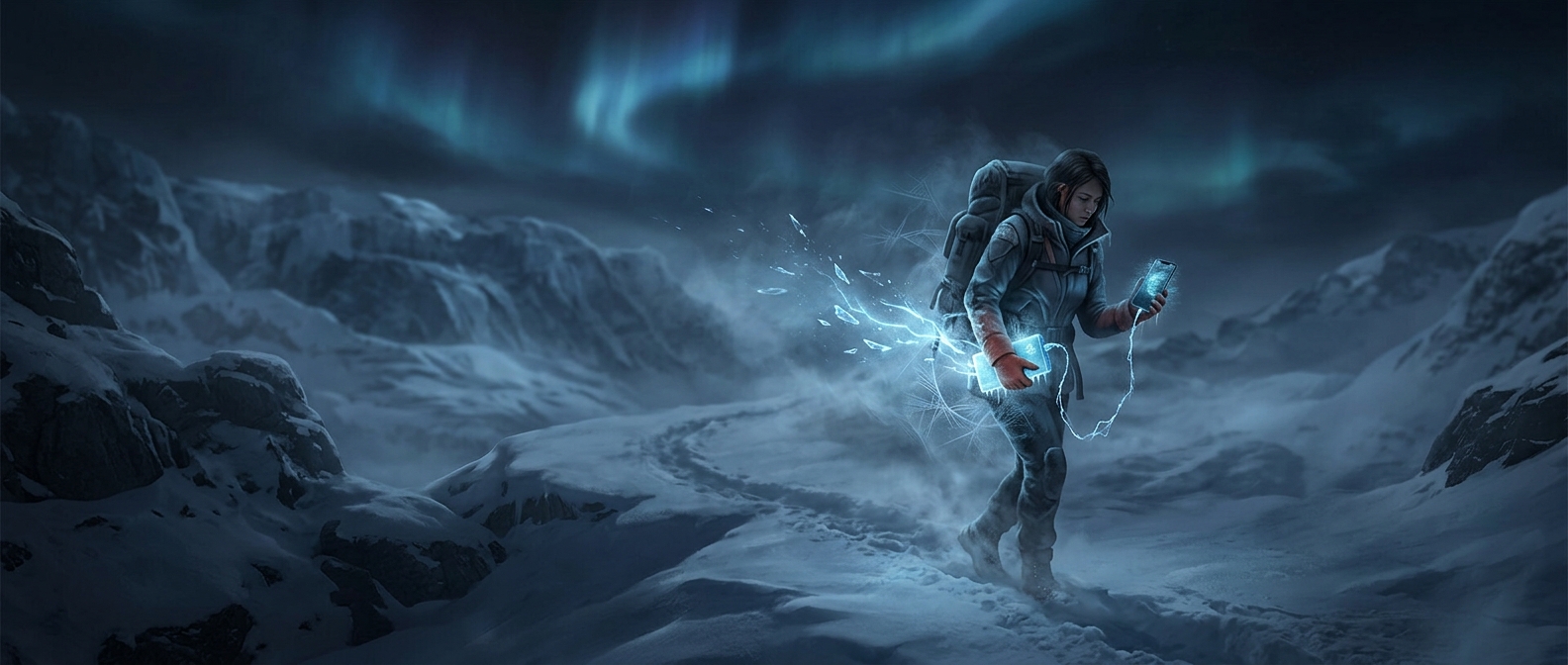 Power banks lose charge faster in the cold