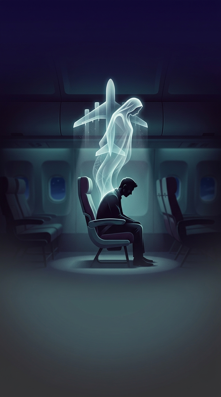 If you hear a flight attendant urgently page for "Jim Wilson," what dark situation is happening on board?