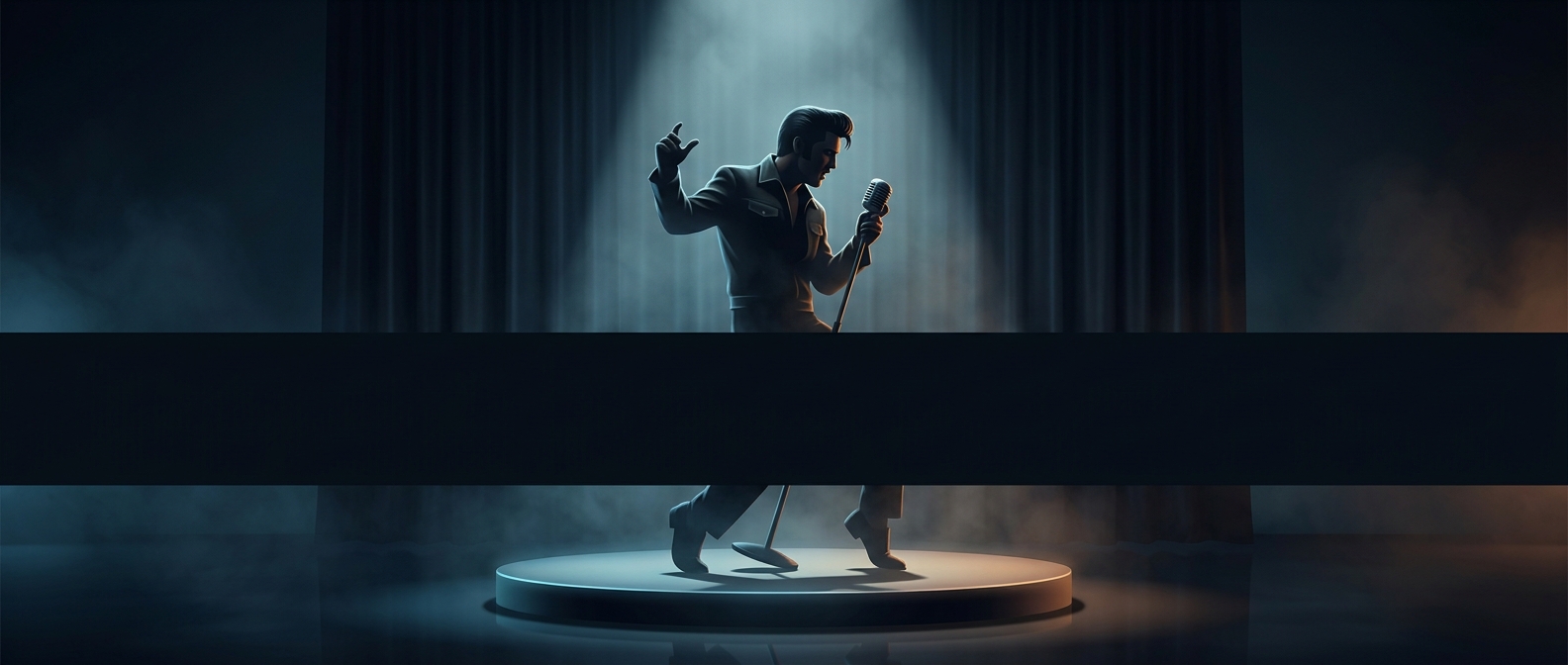 Why Elvis was filmed only from the waist up