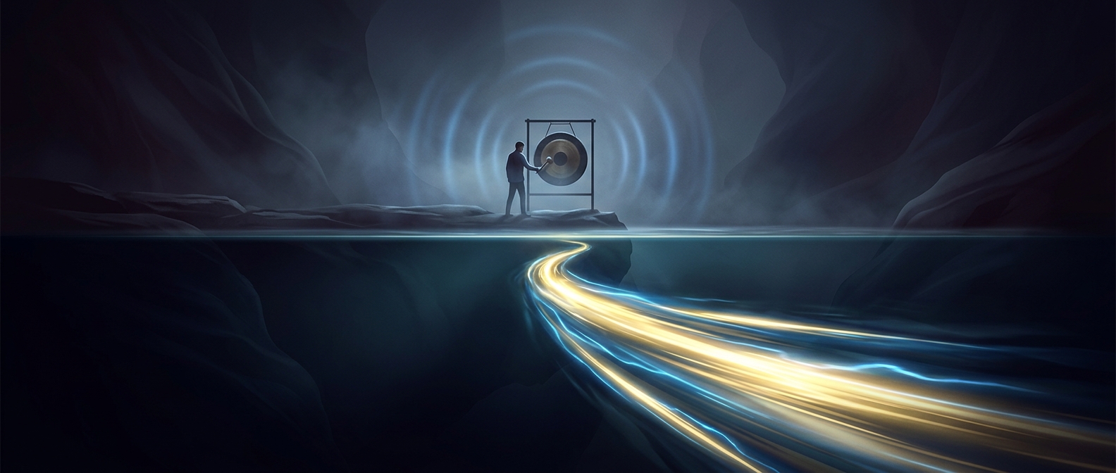 Acoustic waves travel more than four times faster through liquid water than they do through open air