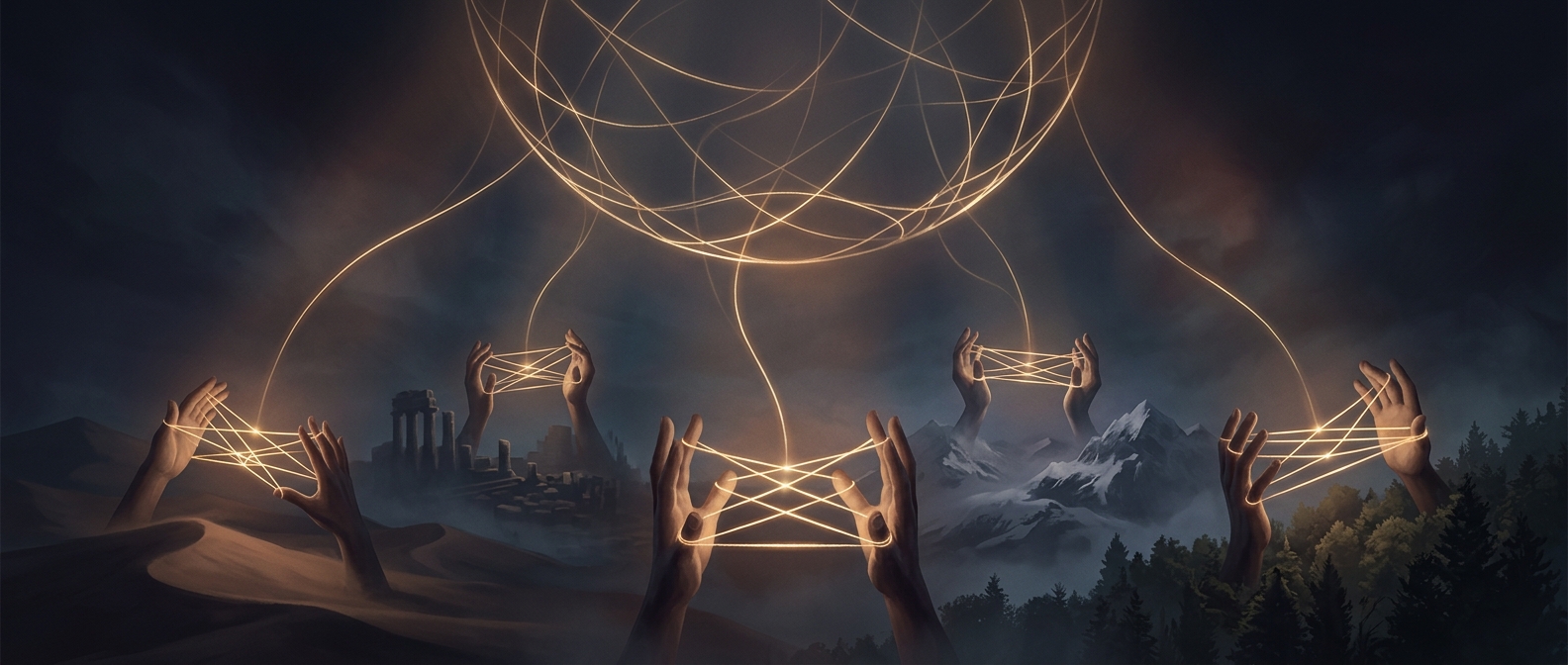 Why cat's cradle appears in cultures worldwide