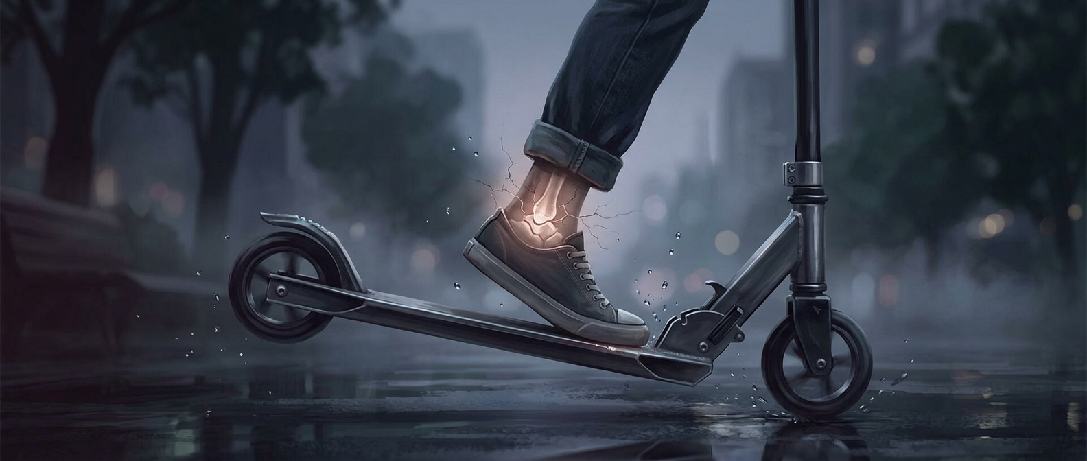 Why scooter decks always seem to find your ankle
