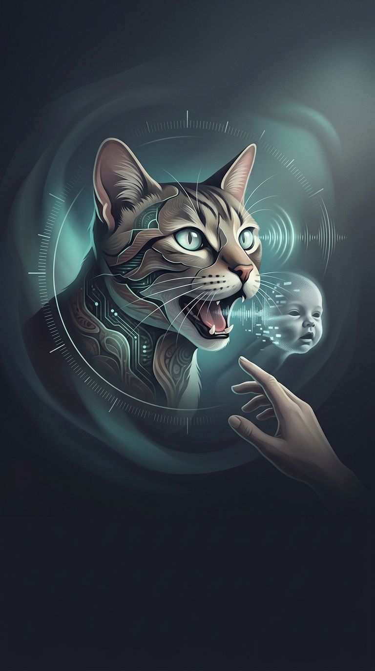What bizarre manipulation tactic do adult domestic cats use exclusively on humans, but never on other felines?