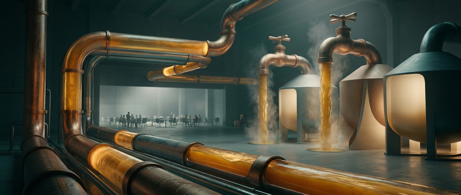 Factories once piped hot soup to workers