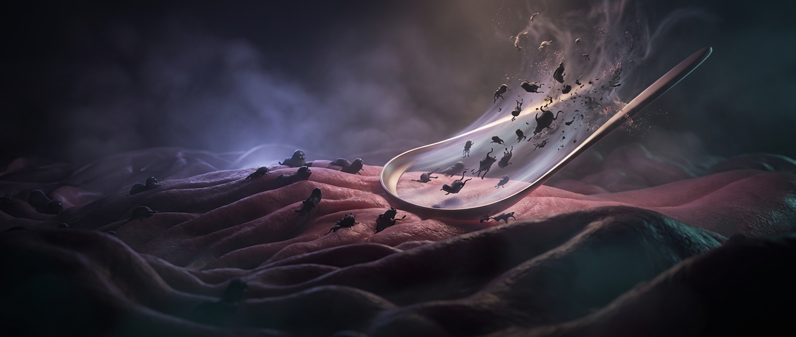 Tongue scraping evicts microscopic oral squatters