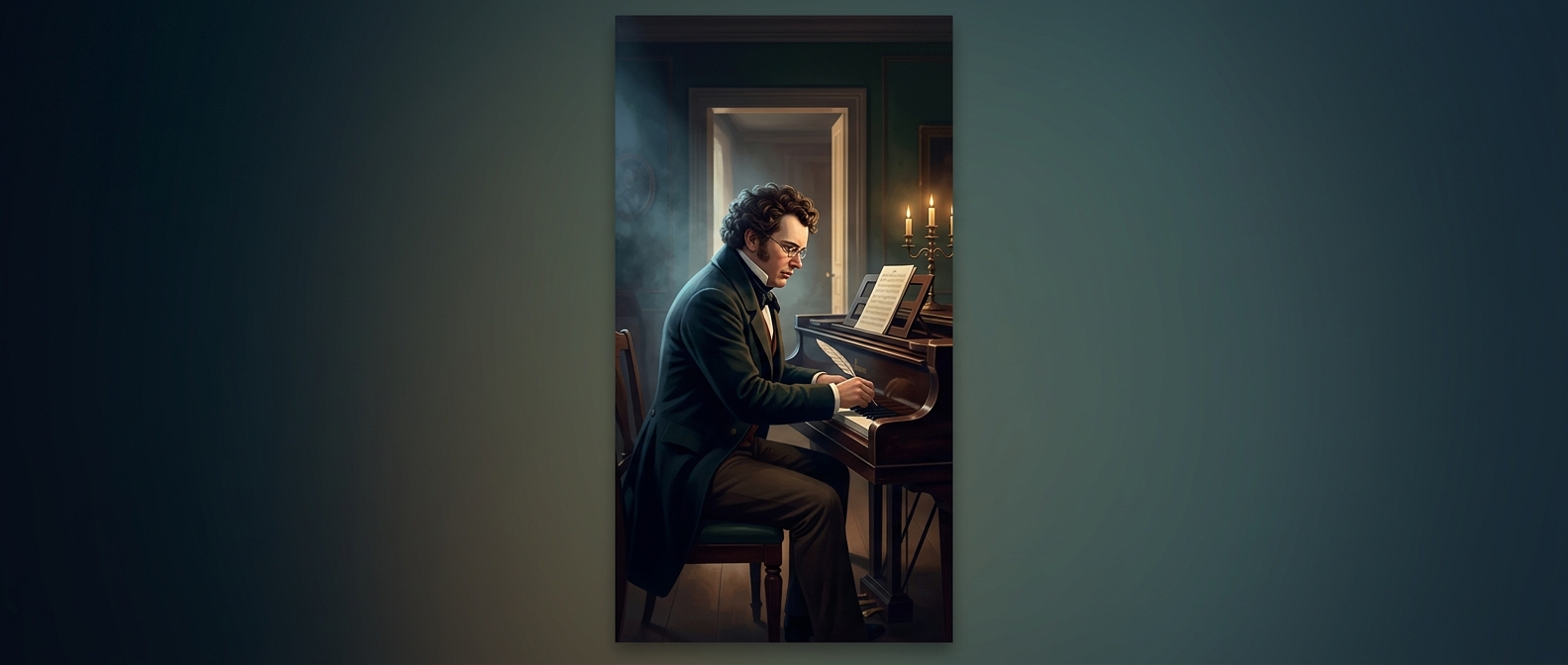 Schubert wrote masterpieces without owning a piano