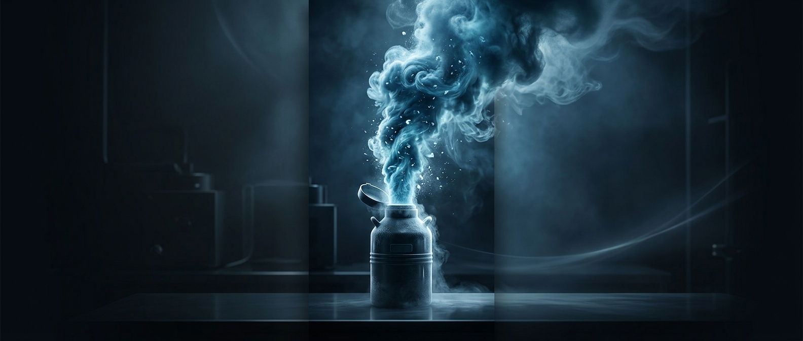 Why liquid nitrogen boils in room air