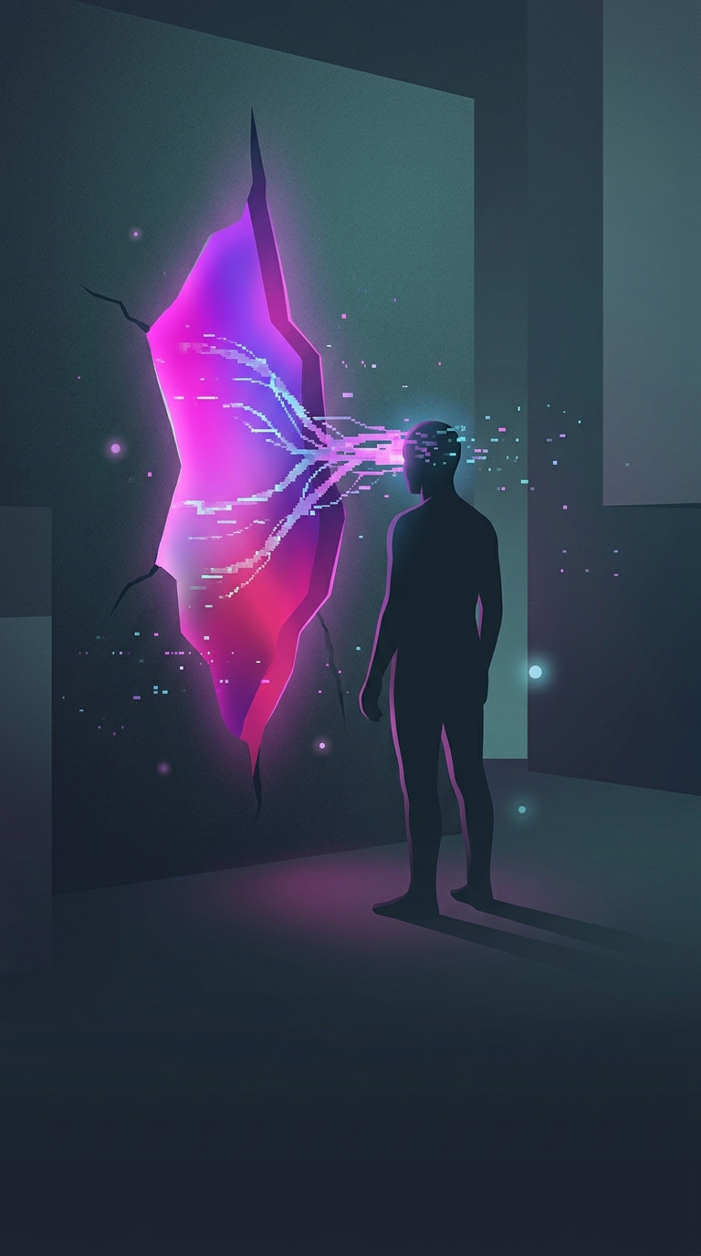 If you see this specific color, your brain is actually hallucinating it because it doesn't exist on the light spectrum.