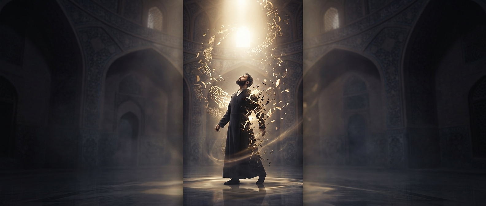 An Islamic scholar abandoned wealth after doubt left him unable to speak, then sought God as a beggar