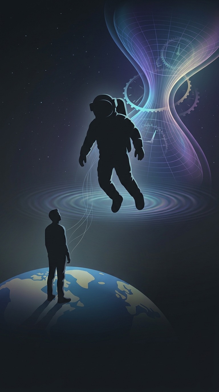 Why do astronauts living on the International Space Station actually age slightly slower than us?