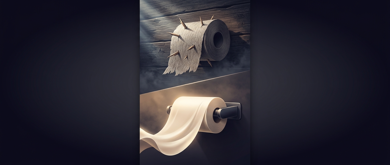Toilet paper once came with splinters