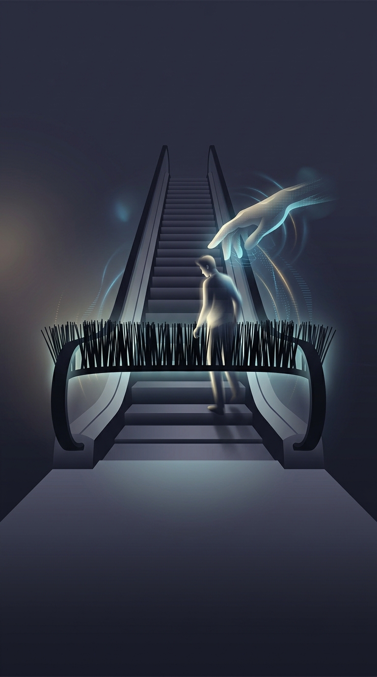 What is the actual purpose of those stiff black brushes lining the bottom sides of an escalator step?