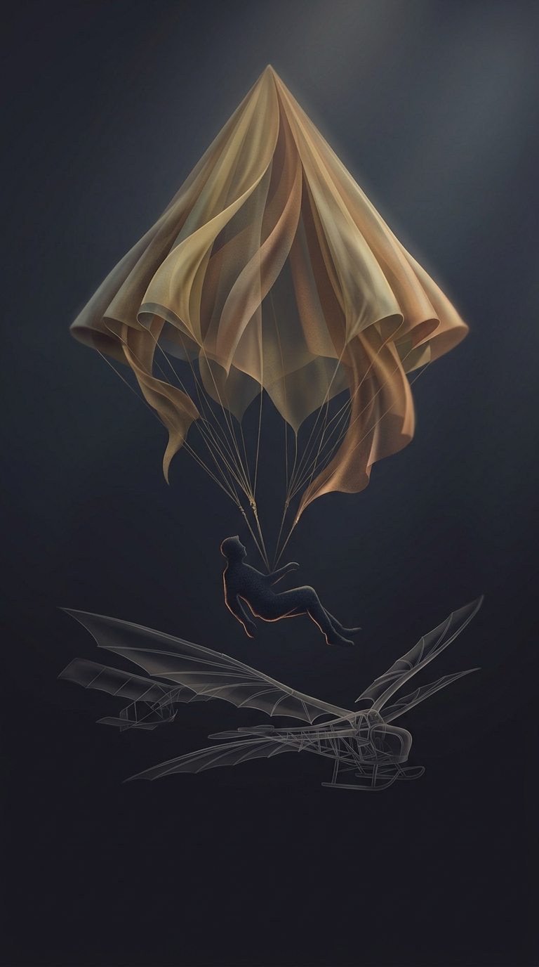 Functional parachutes were conceptualized and successfully tested hundreds of years before anyone actually managed to invent a working airplane to jump out of.