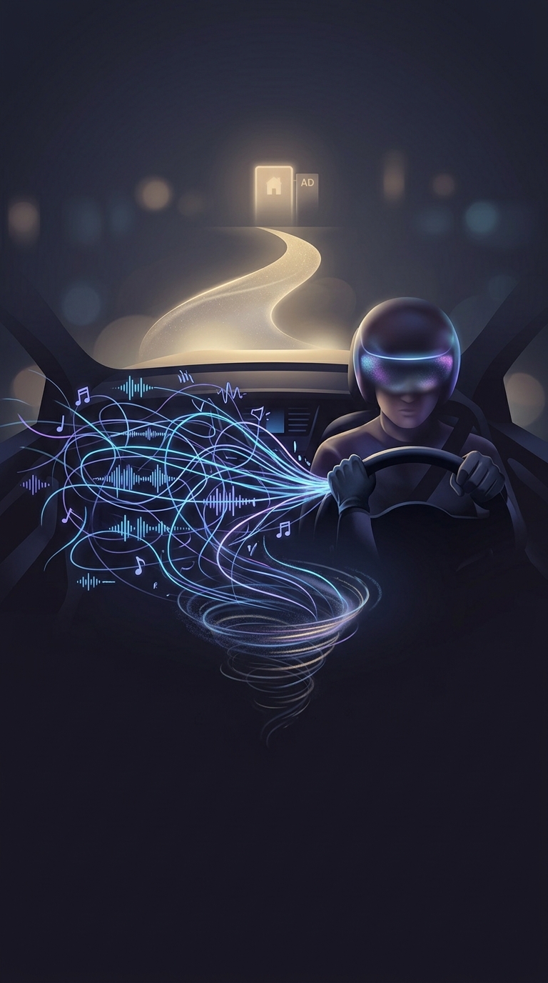 Why do you instinctively turn down the car radio when you're looking for an address or trying to parallel park?