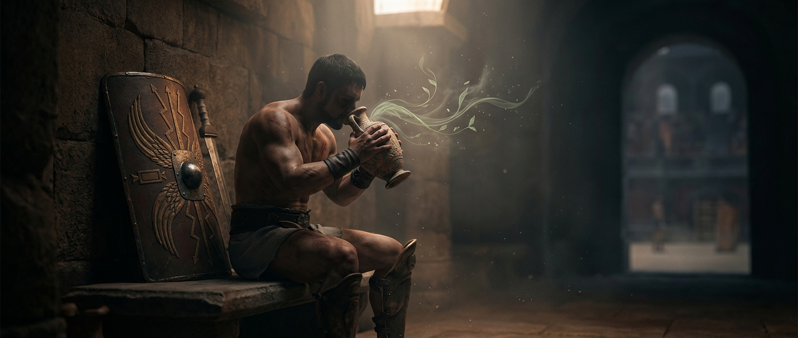 The gladiators’ strange recovery drink