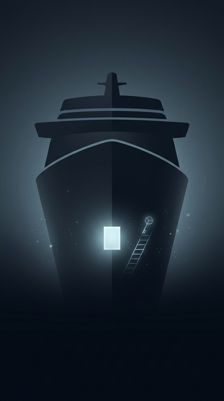 What grim, highly-concealed room is legally required to be built into the hull of every massive cruise ship?
