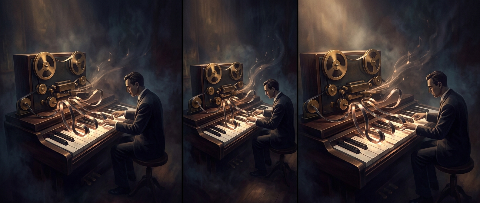 Pierre Schaeffer built a keyboard out of tape loops
