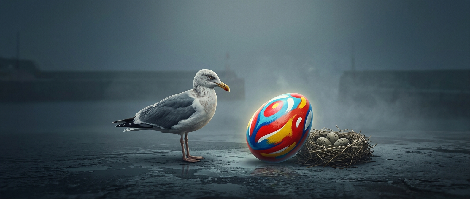 Birds may prefer a giant fake egg