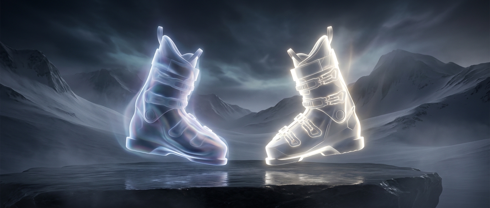 Ski boot flex ratings indicate the rigidity of the plastic