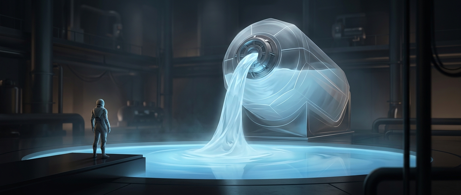 Liquid oxygen looks like blue syrup