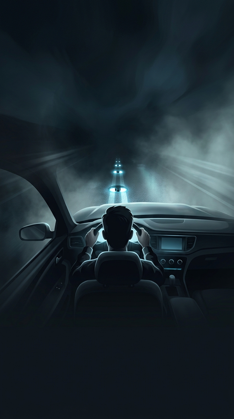 The brilliant inventor of the reflective road studs (Cat's Eyes) was inspired by what terrifying near-death experience?