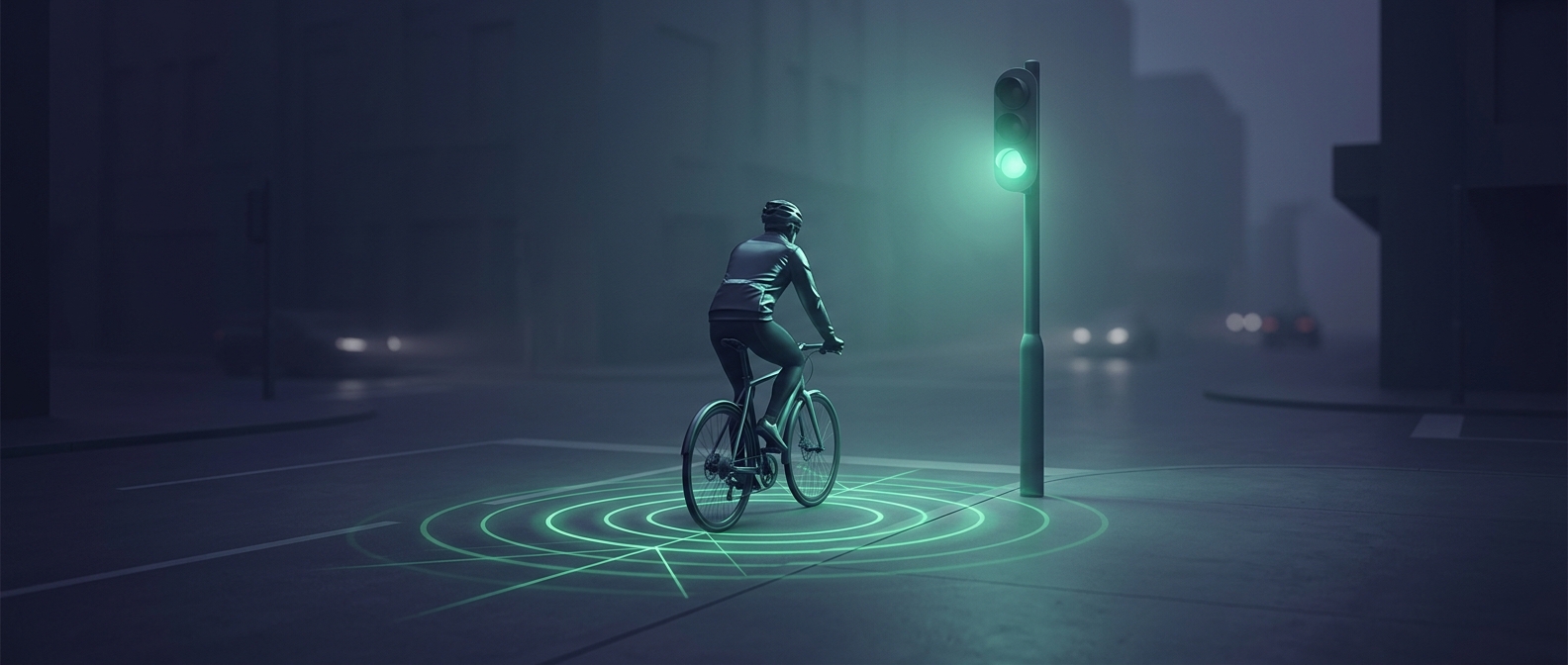 How a bicycle can trigger a traffic light