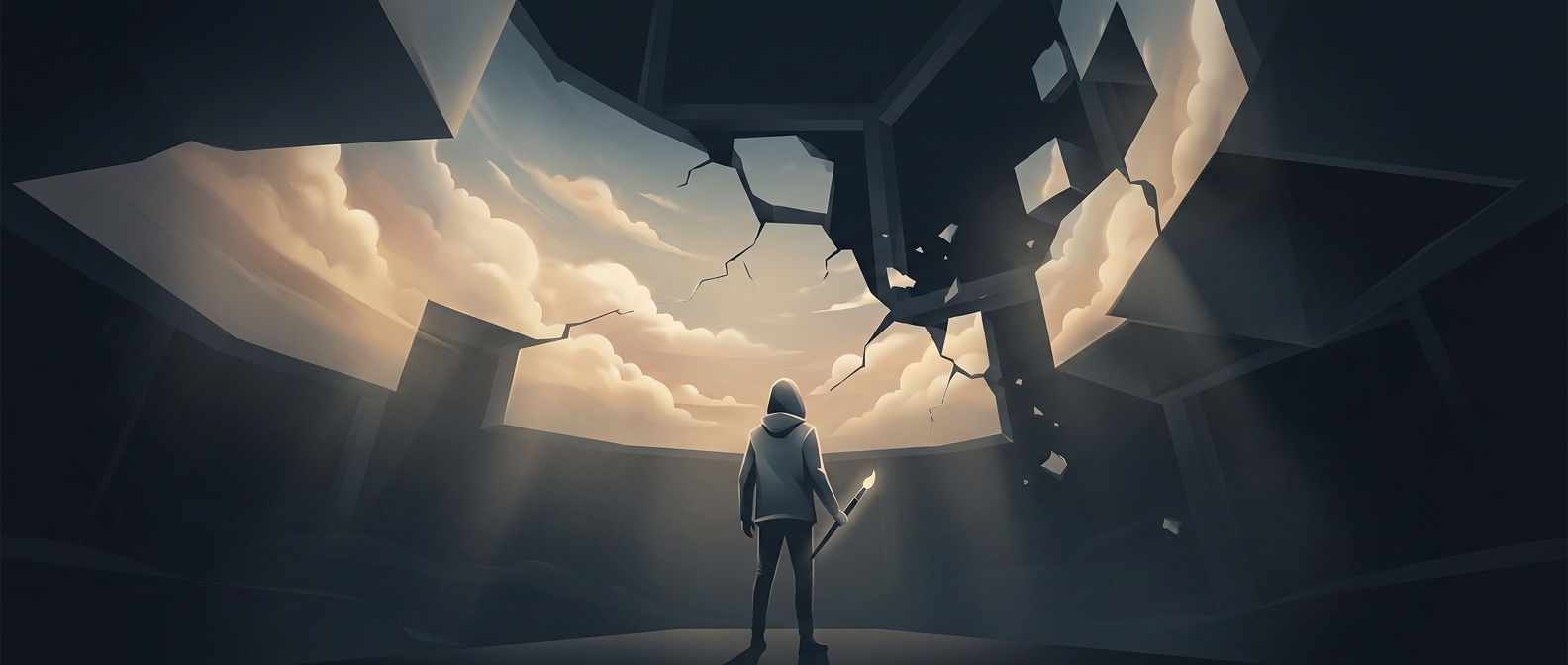 The sky in video games may be a painted box