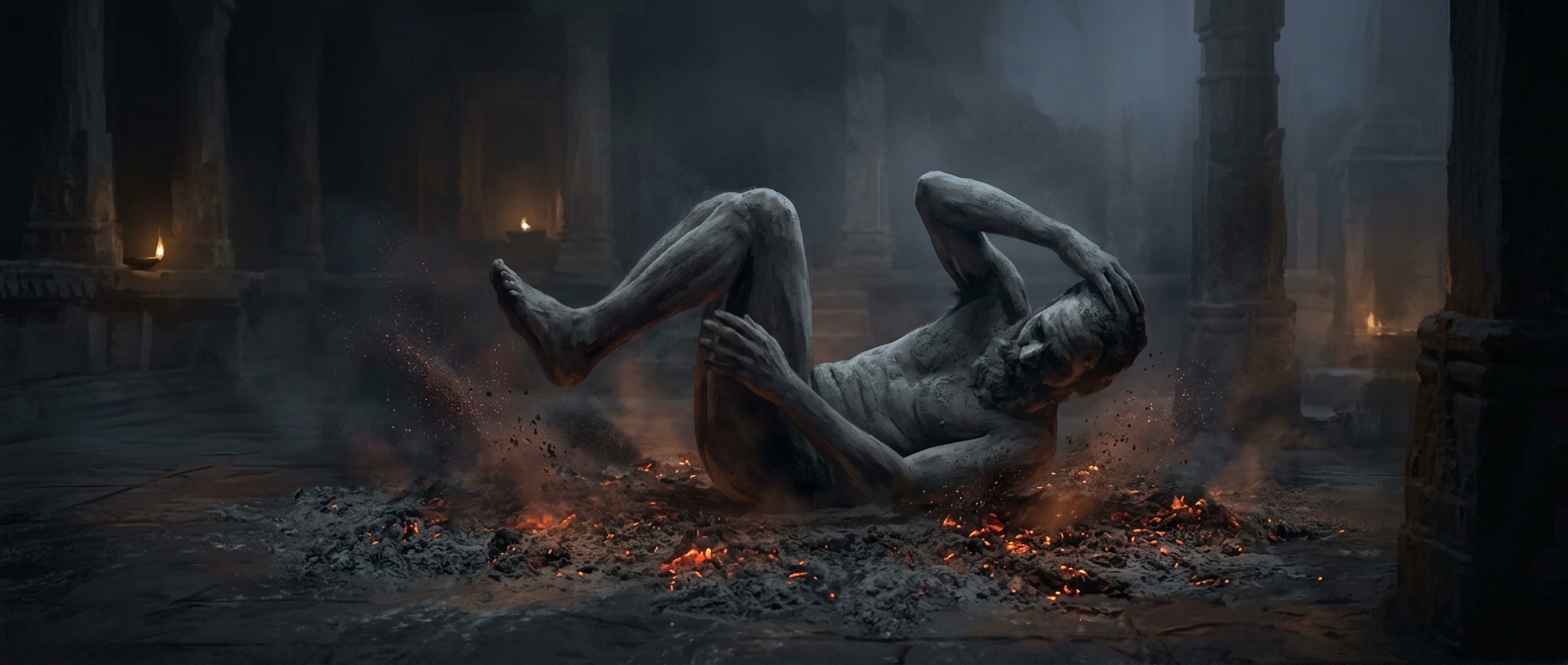 Extreme ascetics chose to roll around in hot ashes