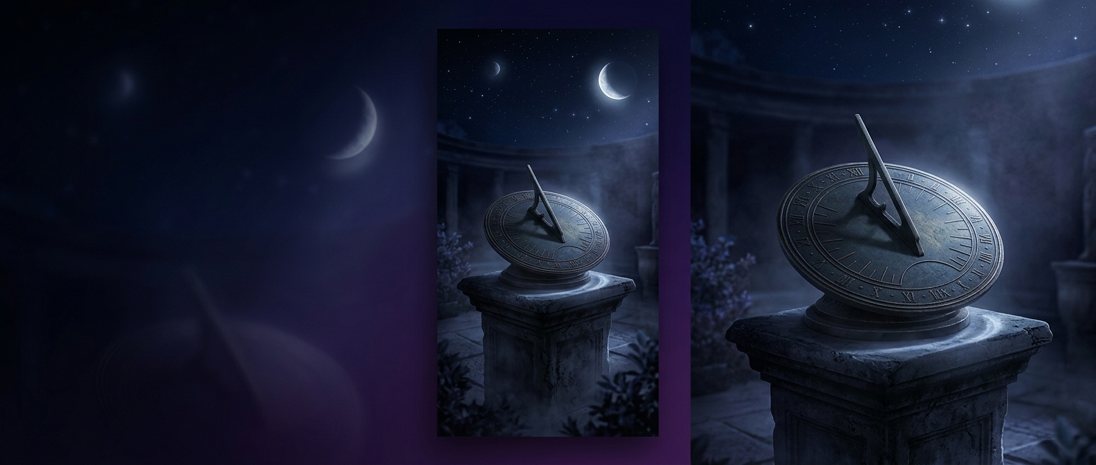 Sundials become completely inoperable indoors or at night